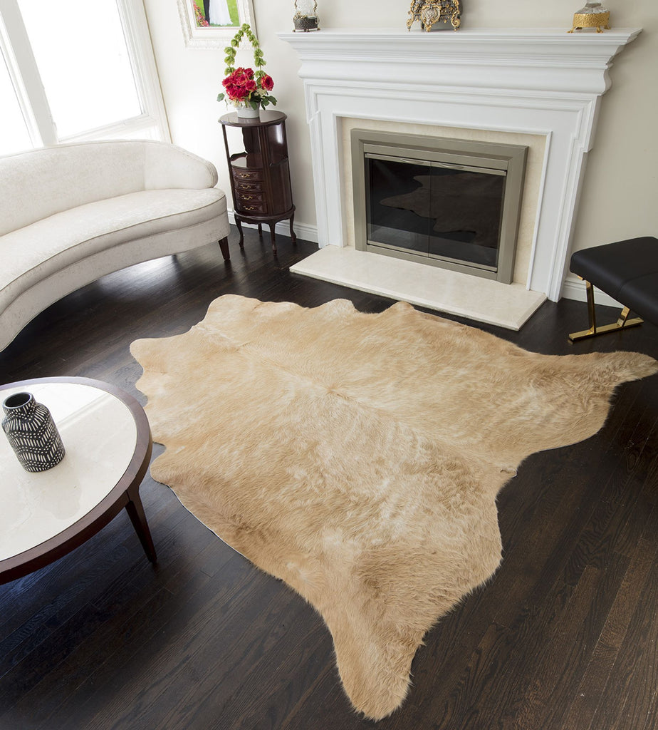 Rugs America Cowhide CH100A Light Natural Skin Area Rug