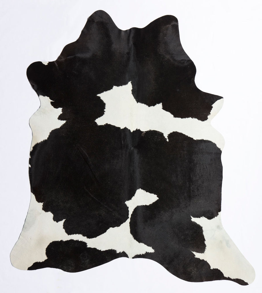 Rugs America Hand Curated Cowhide HC17 Whitish Black 17 Area Rug