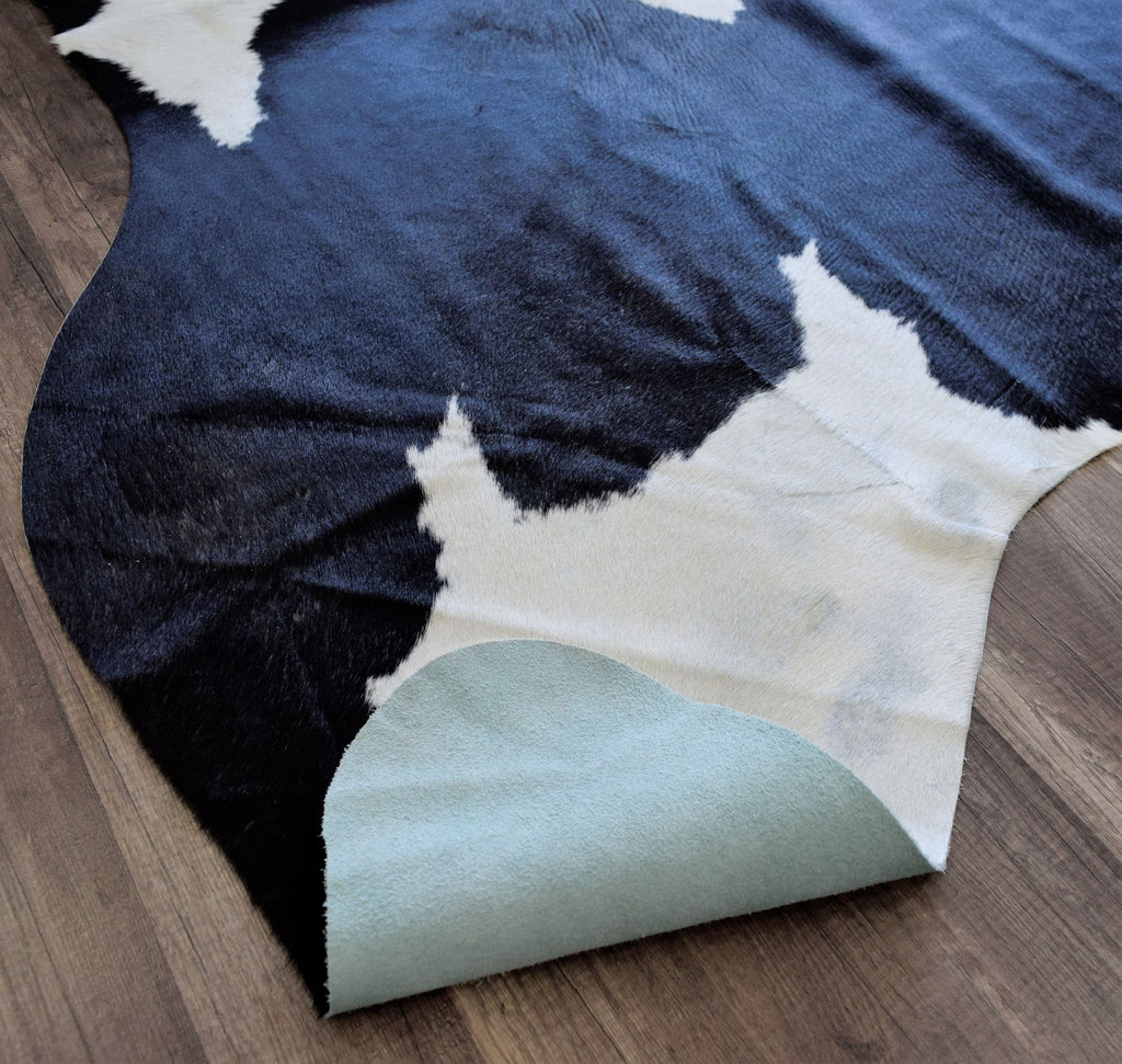 Our beautiful Hand Curated Cowhide,Whitish Black 17,Hand Curated Cowhide Whitish Black 17,5'x6'6