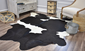 Mason Brooks Hand Curated Cowhide HC17 Whitish Black 17 Area Rug