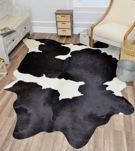 Mason Brooks Hand Curated Cowhide HC17 Whitish Black 17 Area Rug