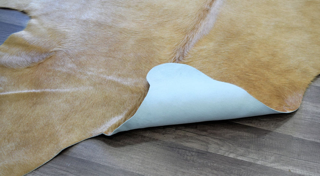 Our beautiful Hand Curated Cowhide,Natural Solid Beige 24,Hand Curated Cowhide Natural Solid Beige 24,5'x6'6
