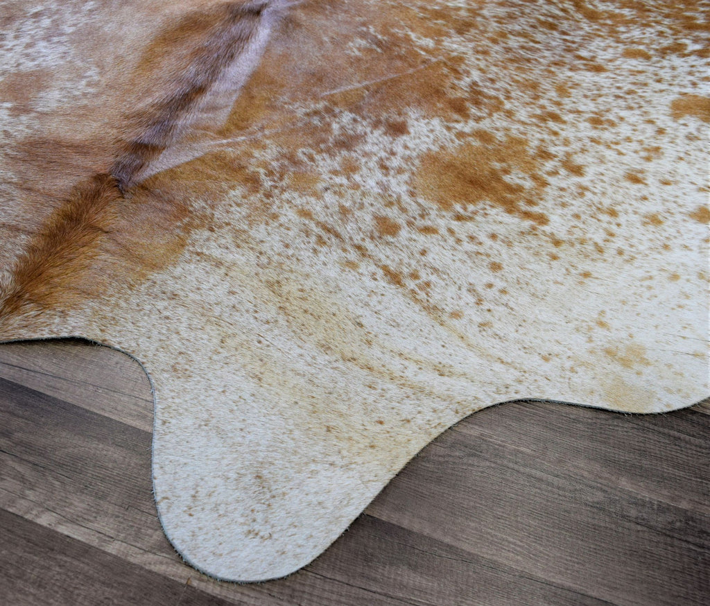 Rugs America Hand Curated Cowhide HC34 Salt Pepper (Brown/White) 34 Area Rug