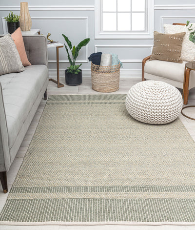 Our beautiful Daphne,Olive,Daphne Olive,5’0”x7’0”,Farmhouse ,Pile Height: 1",Super Soft ,Wool,Cotton ,Flatweave ,Super Soft ,Farmhouse ,Border,Green,Green,India,Rectangle,DN10A Area Rug