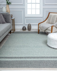 Our beautiful Daphne,Ravenna,Daphne Ravenna,5’0”x7’0”,Farmhouse ,Pile Height: 1",Super Soft ,Wool,Cotton ,Flatweave ,Super Soft ,Farmhouse ,Border,Blue,Charcoal ,India,Rectangle,DN10D Area Rug