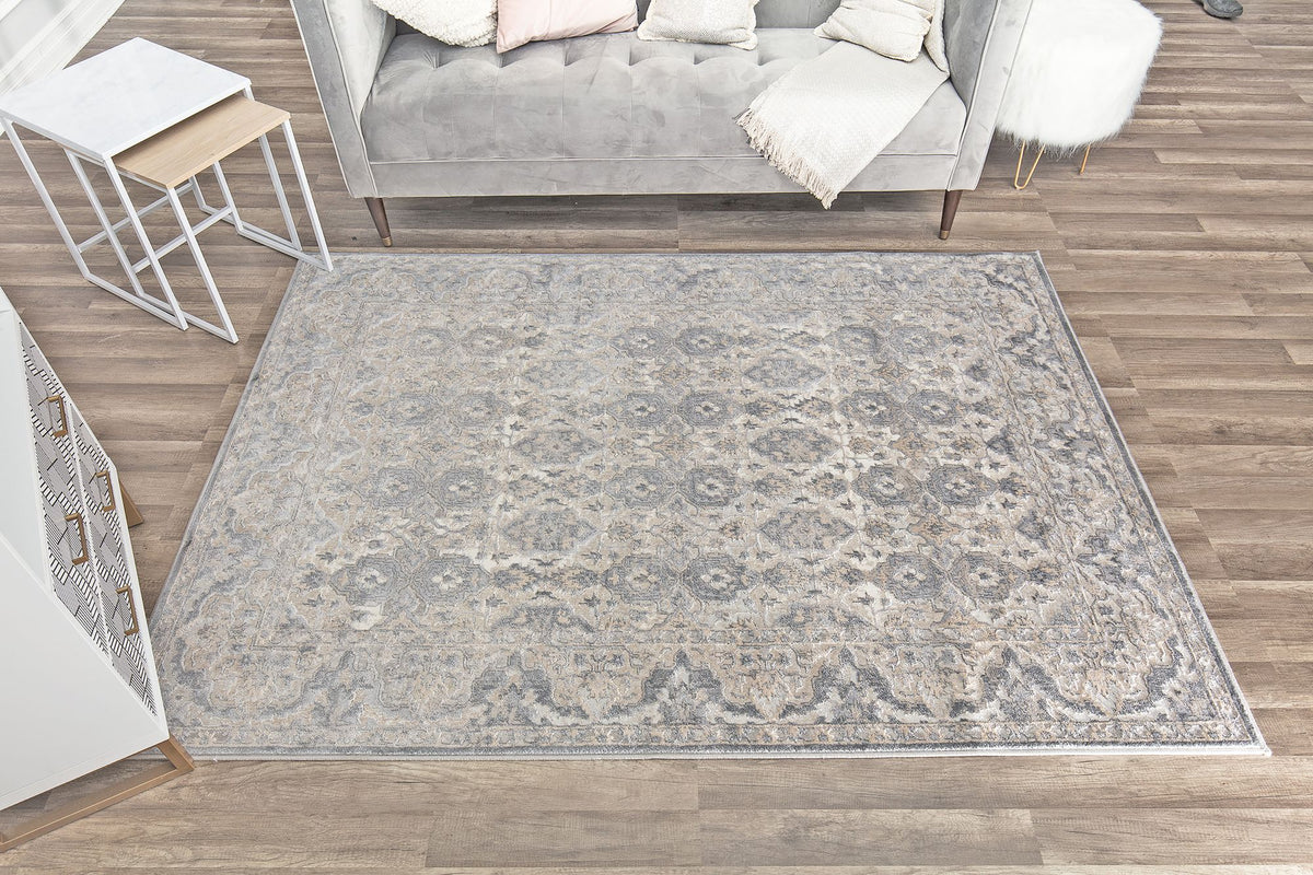 Elliana Vintage Gray Area Rug 8'x10' Mason Brooks MasonBrooks