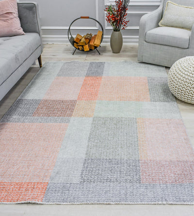 Our beautiful Eloise,Sweet Nothings,Eloise Sweet Nothings,2'7" x 4',Contemporary,Pile Height: 0.4,High Traffic,Polyester,Soft touch,High Traffic,Contemporary,Geometric,Pink,Blue,Turkey,Rectangle,EO25A Area Rug