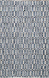 Our beautiful Emerson,Navy,Emerson Navy,2'x3',Contemporary,Pile Height: 0.3,Mixed Yarn,Wool,Viscose,Reversible,Mixed Yarn,Contemporary,Geometric,Blue,White,India,Rectangle,6235E Area Rug