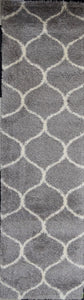 Mason Brooks Feather Shag FH200D grey Ivory Links Area Rug