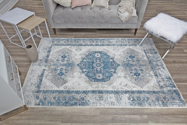 Mason Brooks Freya FY25A Blue Grey Area Rug