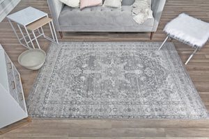 Our beautiful Freya,Cloudy Grey,Freya Cloudy Grey,2'6"x4',Farmhouse,Pile Height: 0.4,Soft Touch,Polypropylene,Soft Touch,Farmhouse,Vintage,Light Gray,Dark Grey,Turkey,Rectangle,FY40A Area Rug