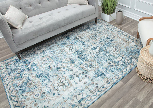 Mason Brooks Freya FY55A Bluebell Area Rug