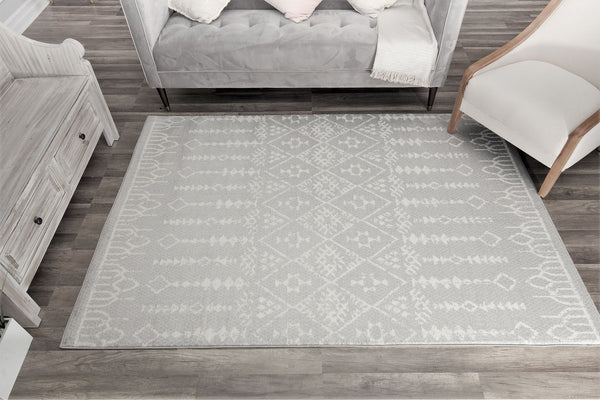 Rugs America Gabriel GL10A Grey Diamond Area Rug