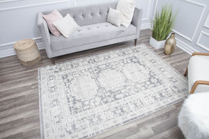 Our beautiful Gabriel,Canvas Sundara,Gabriel Canvas Sundara,2'6"x4',Transitional,Pile Height: 0.4,Dense yarn,Polypropylene,Soft touch,Dense yarn,Transitional,Vintage,Gray,Beige,Turkey,Rectangle,GL55G Area Rug