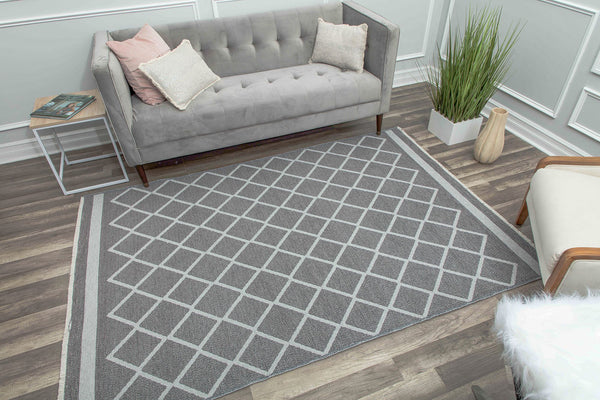 Mason Brooks Hadley HD10B Imperial Platinum Silver Area Rug