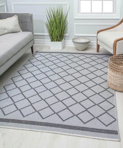 Mason Brooks Hadley HD10B Imperial Platinum Silver Area Rug