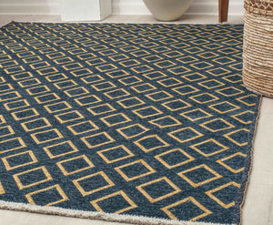 Rugs America Hadley HD20C Navy Gold Soverneignty Area Rug