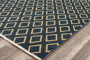 Rugs America Hadley HD20C Navy Gold Soverneignty Area Rug