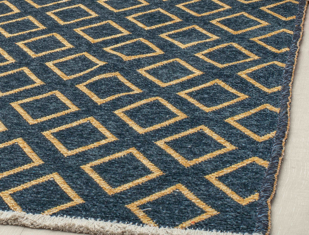 Rugs America Hadley HD20C Navy Gold Soverneignty Area Rug