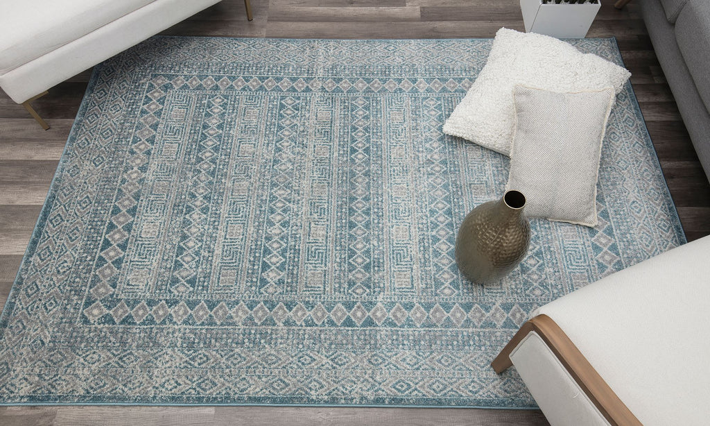 Our beautiful Hailey,Maiden Light Blue,Hailey Maiden Light Blue,5'x7',Vintage,Pile Height: 0.5,Durable,Polypropylene,Soft touch,Durable,Vintage,Transitional,Blue,Gray,Turkey,Rectangle,HY20B Area Rug