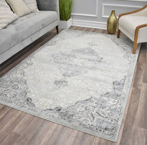 Rugs America Hailey HY50H Spring Snowflake Area Rug