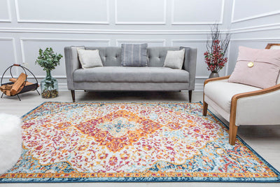 Our beautiful Hailey,Sweet Nectar,Hailey Sweet Nectar,2'6" x 4',Vintage,Pile Height: 0.5,Durable,Polypropylene,Soft touch,Durable,Vintage,Abstract,White,Red,Turkey,Rectangle,HY50M Area Rug