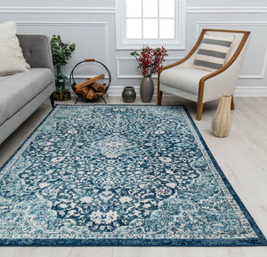 Mason Brooks Hailey HY50N Mozart Blue Area Rug