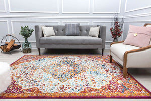 Our beautiful Hailey,Amelia Blush,Hailey Amelia Blush,2'6" x 4',Vintage,Pile Height: 0.5,Durable,Polypropylene,Soft touch,Durable,Vintage,Abstract,White,Orange,Turkey,Rectangle,HY50Q Area Rug