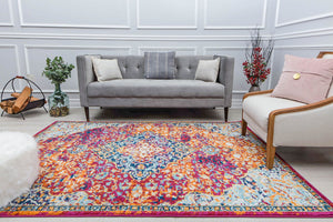 Our beautiful Hailey,Rosy Peach,Hailey Rosy Peach,2'6" x 4',Vintage,Pile Height: 0.5,Durable,Polypropylene,Soft touch,Durable,Vintage,Abstract,Red,Orange,Turkey,Rectangle,HY50R Area Rug