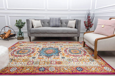 Our beautiful Hailey,Winter Melon,Hailey Winter Melon,2'6" x 4',Vintage,Pile Height: 0.5,Durable,Polypropylene,Soft touch,Durable,Vintage,Abstract,White,Red,Turkey,Rectangle,HY60G Area Rug