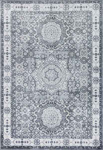 Rugs America Hailey HY60H Ice Cube Silver Area Rug