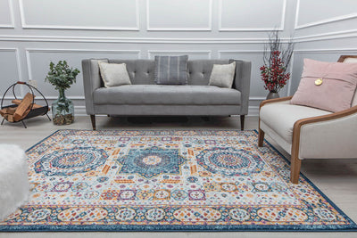 Our beautiful Hailey,Hidden Saphire,Hailey Hidden Saphire,2'6" x 4',Vintage,Pile Height: 0.5,Durable,Polypropylene,Soft touch,Durable,Vintage,Abstract,White,Blue,Turkey,Rectangle,HY60K Area Rug