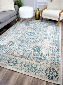 Mason Brooks Harlow HW10B Stoneware White Area Rug