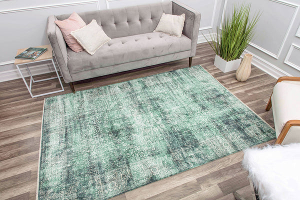 Mason Brooks Iggi IG30A Green Grooves Area Rug