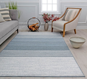 Mason Brooks Ivida  IV20A Swiss Blue Area Rug