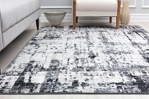 Our beautiful Ivida ,Black Horizon,Ivida  Black Horizon,2'6"x4',Vintage,Pile Height: 0.5,Dense yarn,Polypropylene,Super Soft,Dense yarn,Vintage,Abstract,White,Black,Turkey,Rectangle,IV40A  Area Rug