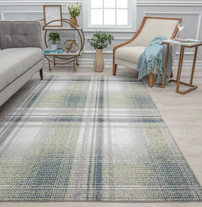 Our beautiful Jada,Mountain Rapids,Jada Mountain Rapids,2'6" x 4',Contemporary,Pile Height: 0.4,High Traffic,Polyester,Soft touch,High Traffic,Contemporary,Plaid,Gray,Green,Turkey,Rectangle,JD50B Area Rug