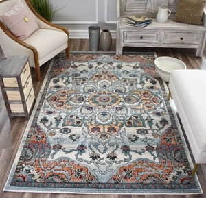 Our beautiful Jarden,Polar,Jarden Polar,2'2"x4',Vintage,Pile Height: 0.5,Hi Lo,Polypropylene,Polyester,Soft touch,Hi Lo,Vintage,Transitional,Ivory,Rust,Turkey,Rectangle,JR50B Area Rug