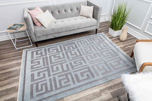 Mason Brooks Khoi KI20A Graphic Gunmetal Area Rug