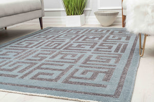 Mason Brooks Khoi KI20A Graphic Gunmetal Area Rug