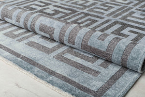 Mason Brooks Khoi KI20A Graphic Gunmetal Area Rug