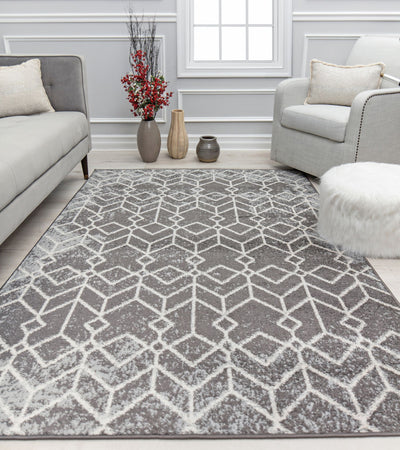 Our beautiful Knox,Moonless Night,Knox Moonless Night,2'6" x 4',Tribal,Pile Height: 0.4,High Traffic,Polypropylene,Soft touch,High Traffic,Tribal,Moroccan,Gray,White,Turkey,Rectangle,KN30A Area Rug