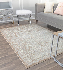 Our beautiful Lennox,Vanilla,Lennox Vanilla,2'x4',Transitional,Pile Height: 0.5,shiny,Polypropylene,Super Soft,shiny,Transitional,Oriental,Cream,White,Turkey,Rectangle,LX20A Area Rug