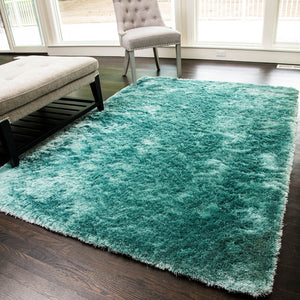 Mason Brooks Luster Shag LS14 Powder Blue Area Rug