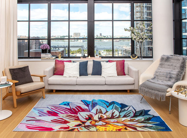 Elizabeth Sutton Maisie MI35C Space Dahlia Area Rug