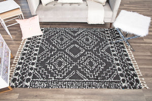 CosmoLiving By Cosmopolitan Mason Shag MS40A Sable Area Rug