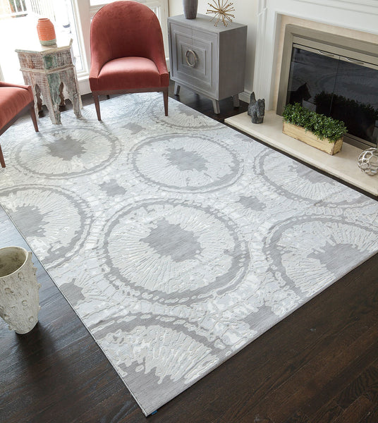 CosmoLiving By Cosmopolitan Mercer MC10A Boho Grey Area Rug