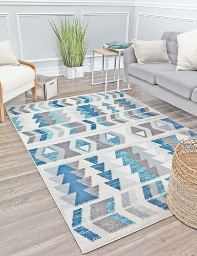 Our beautiful Miko,Mixed Berry,Miko Mixed Berry,5'x7'6",Contemporary,Pile Height: 0.4,Soft Touch,Polypropylene,Soft Touch,Contemporary,Geometric,Blue,Light blue,Turkey,Rectangle,MO50C Area Rug