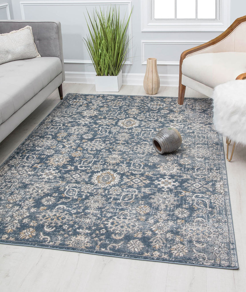 Rugs America Milford MD10A Palace Blue Area Rug