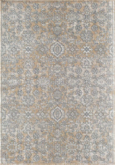 Our beautiful Milford,Chantilly Cream,Milford Chantilly Cream,2'6" x 4',Vintage,Pile Height: 0.5,Soft Touch,Polypropylene,Polyester,Hi Low,Soft Touch,Vintage,Transitional,Tan,Ivory,Turkey,Rectangle,MD10B Area Rug